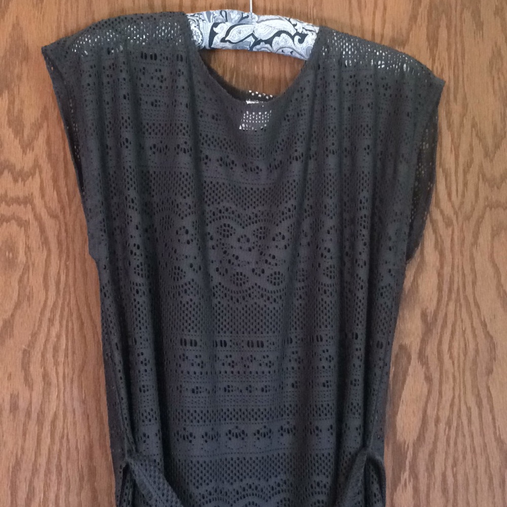 Merona Gray Sleeveless Dress Coverup Size Medium